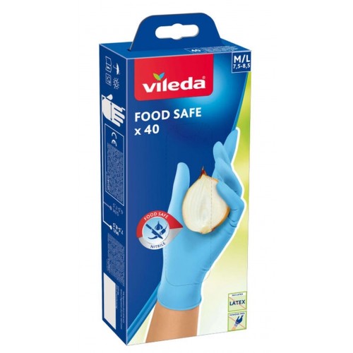 VILEDA Food Safe rukavice M/L 40ks 171015