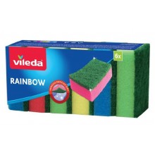 VILEDA Rainbow houbička 6ks 173856