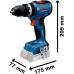 BOSCH GSB 18V-65 PROFESSIONAL Příklepový vrtací šroubovák, 2x 2.0Ah, L-Case 06019N3100