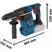 BOSCH GBH 18V-26F PROFESSIONAL Vrtací kladivo s SDS plus, 2× ProCORE18V 8,0Ah 061191000E