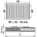 Kermi Therm X2 Profil-kompakt deskový radiátor 12 600 / 800 FK0120608