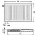 Kermi Therm X2 Profil-V deskový radiátor 12 300 / 400 FTV120300401L1K