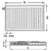 Kermi Therm X2 Profil-V deskový radiátor 12 750 / 400 FTV120750401L1K