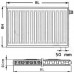 Kermi Therm X2 Profil-V deskový radiátor 12 750 / 2000 FTV120752001R1K