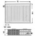 Kermi Therm X2 Profil-V deskový radiátor 33 400 / 800 FTV330400801L1K
