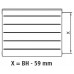 Kermi Therm X2 LINE-K kompaktní deskový radiátor 33 505 x 705 PLK330500701N1K