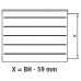 Kermi Therm X2 LINE-K kompaktní deskový radiátor 33 905 x 905 PLK330900901N1K