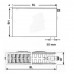 Kermi Therm X2 Plan-V deskový radiátor 22 400 / 1000 PTV220401001R1K