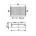 Kermi Therm X2 Profil-Hygiene-kompakt deskový radiátor 30 300 / 2600 FH0300326