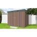 Riwall RMSP 6x8 Brown - zahradní domek kovový 2,4 x 1,8 m SM-F68K-H158-B