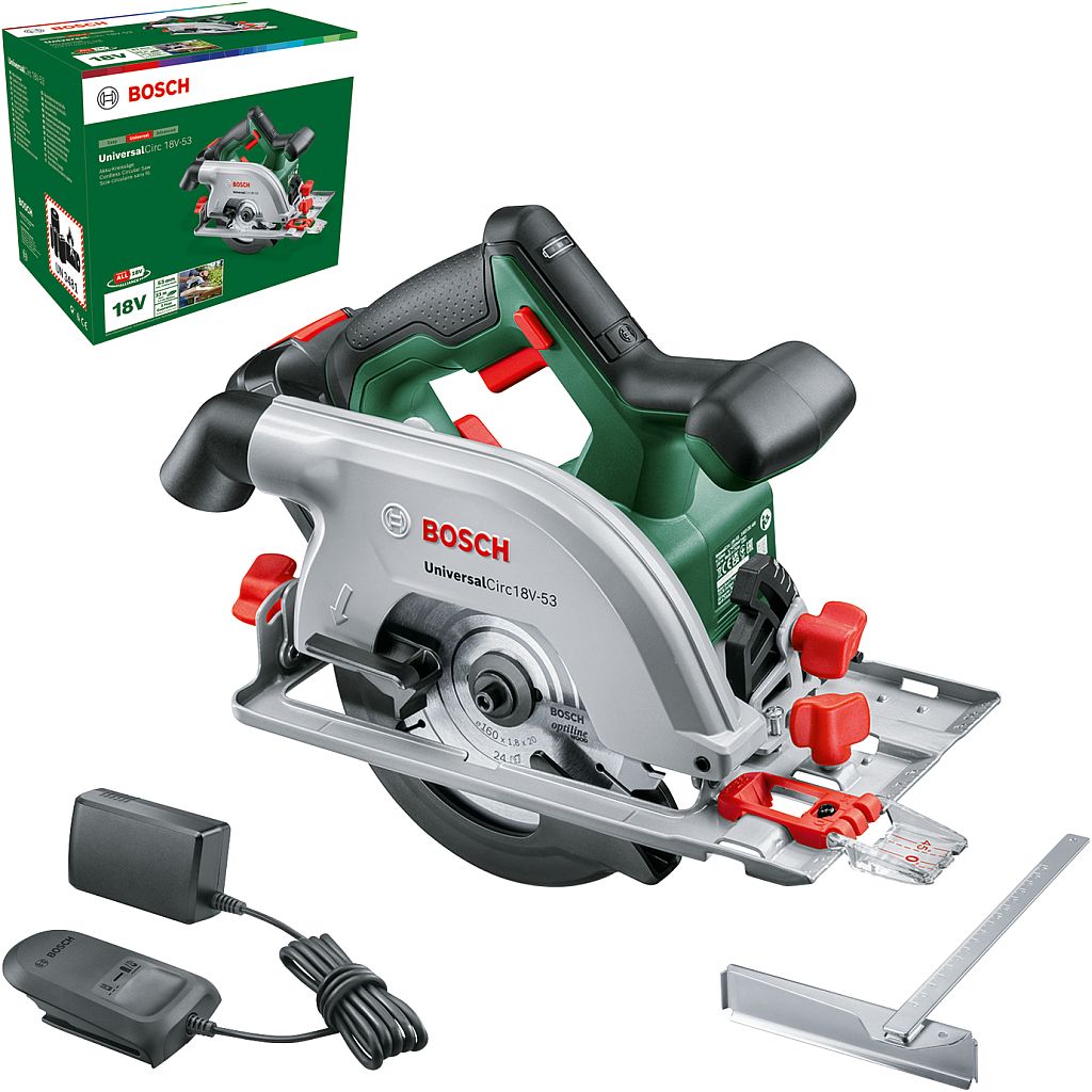 BOSCH UniversalCirc 18V-53 Akumulátorová okružní pila, 1x2,5 Ah 06033B1402