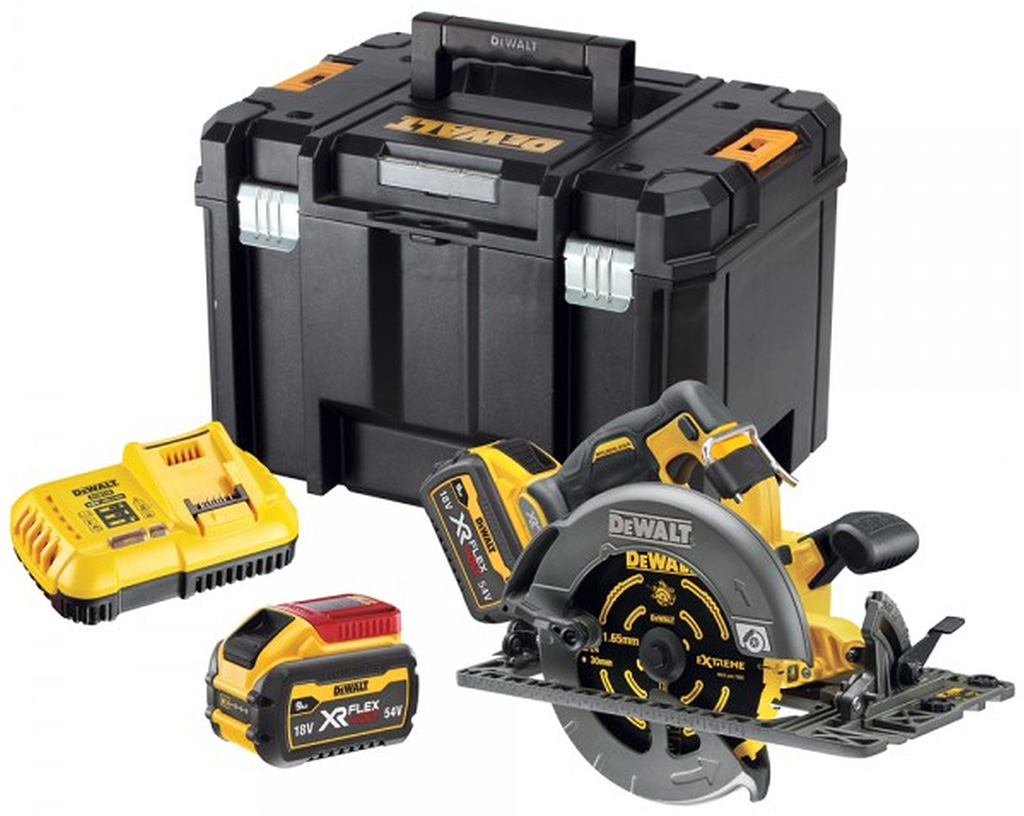 DeWALT DCS579X2 Aku kotoučová pila XR (190mm/54V/2x9,0Ah) Tstak box