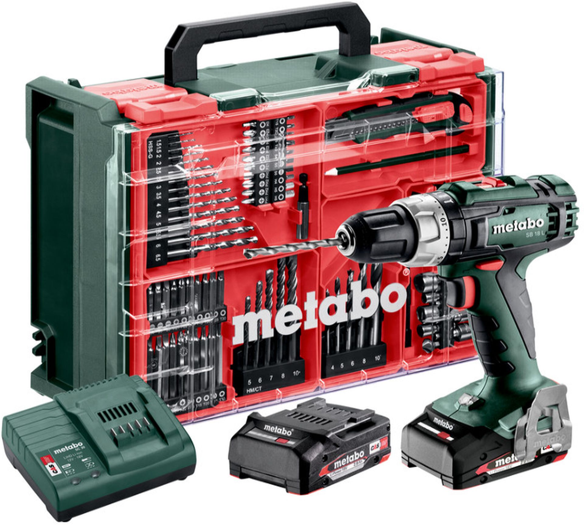 Metabo SB 18 L Set Akumulátorová příklepová vrtačka (2x2Ah/18V) 602317710