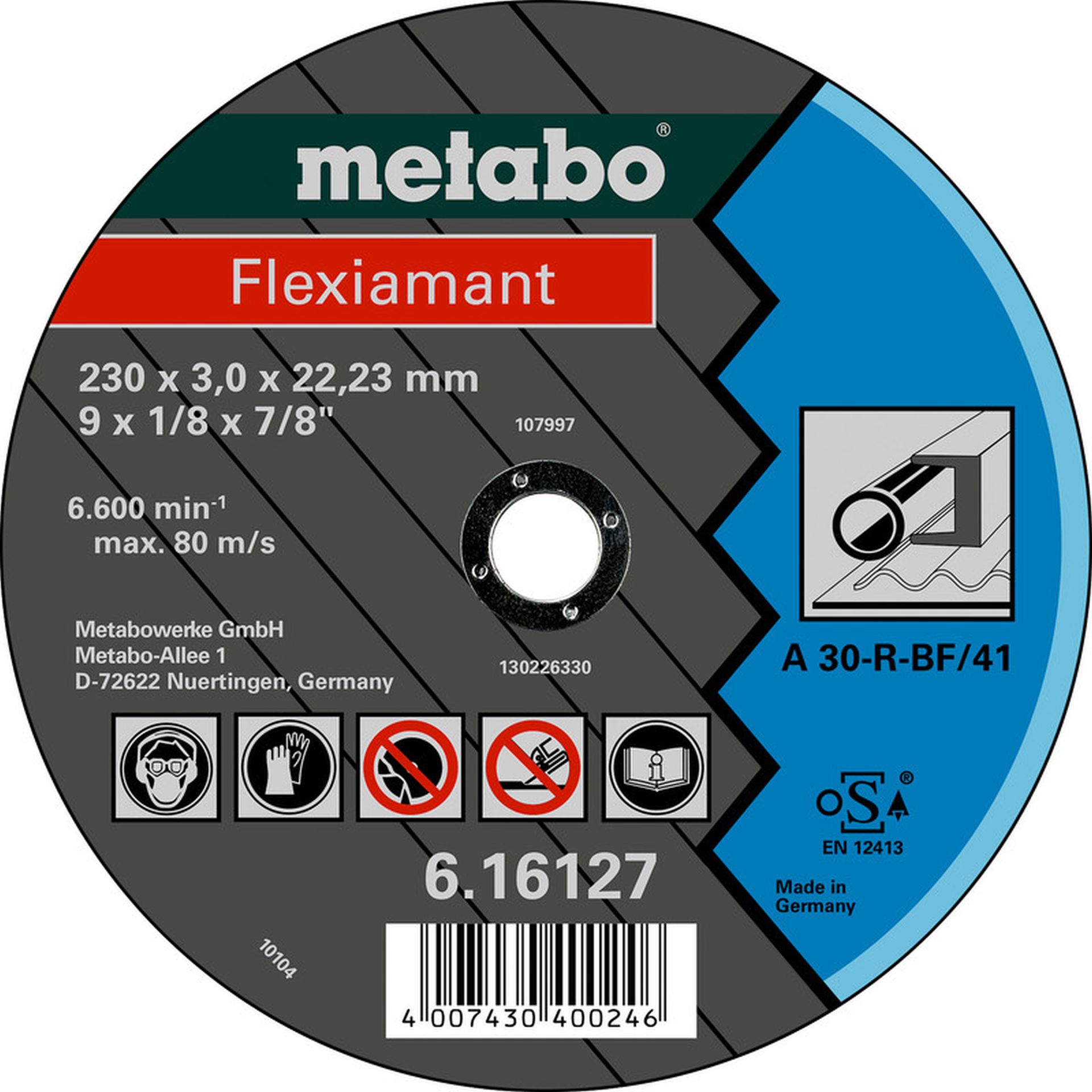 Metabo Flexiamant Řezný kotouč 125 x 2,5 x 22,23 ocel, TF 42 616310000