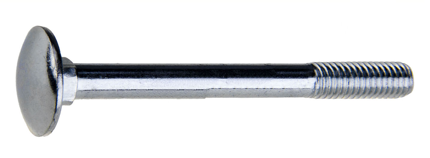 Šroub vratový plochá široká půlkulatá hlava 6,0x30 zinek bílý, 15 ks