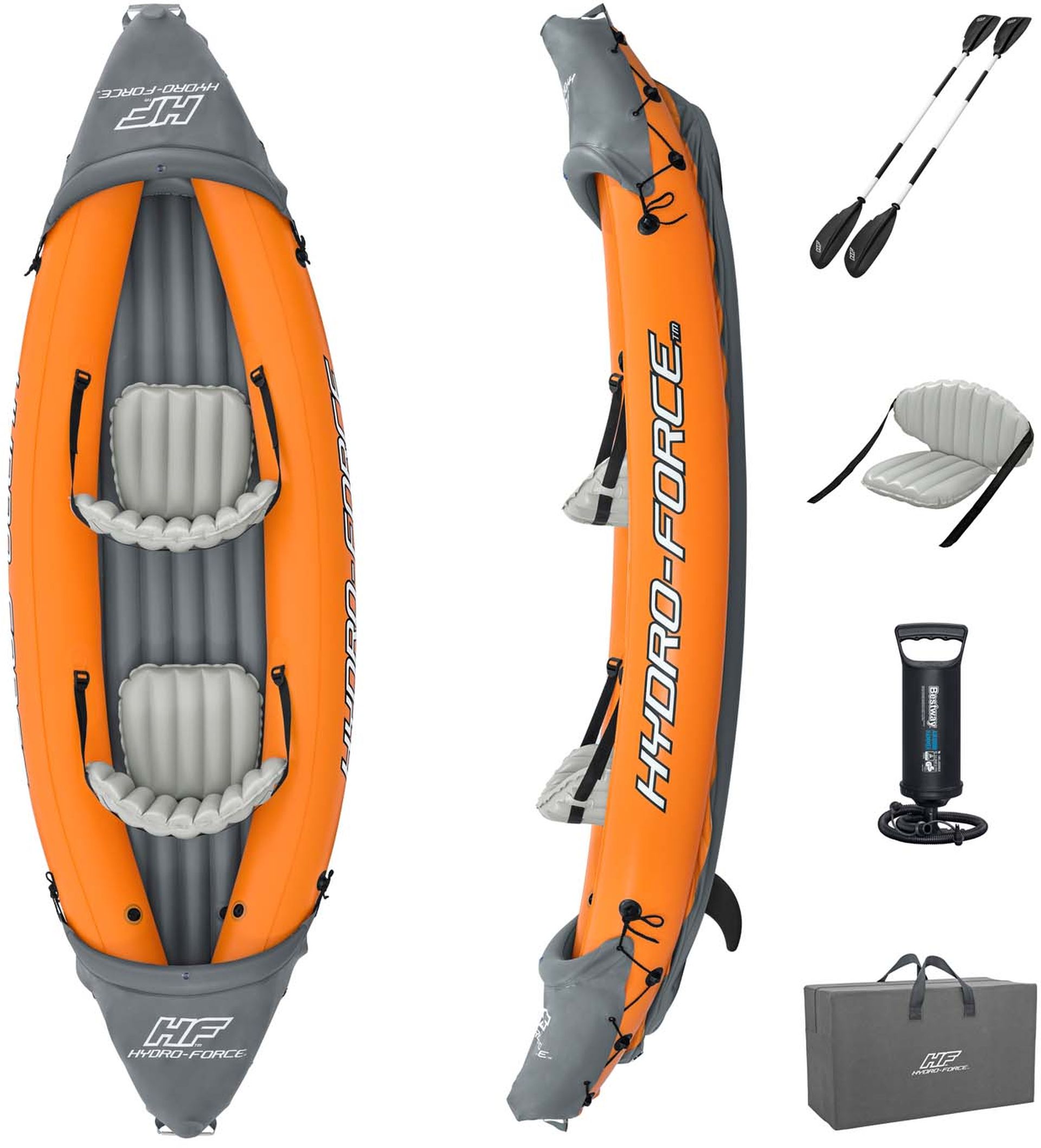 BESTWAY Hydro-Force Lite-Rapid X2 Nafukovací kajak, 321 x 88 x 44 cm 65077