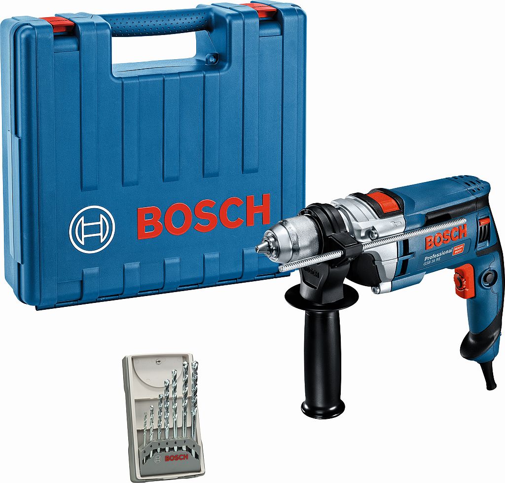 BOSCH GSB 16 RE PROFESSIONAL Příklepová vrtačka + sada vrtáků 060114E501