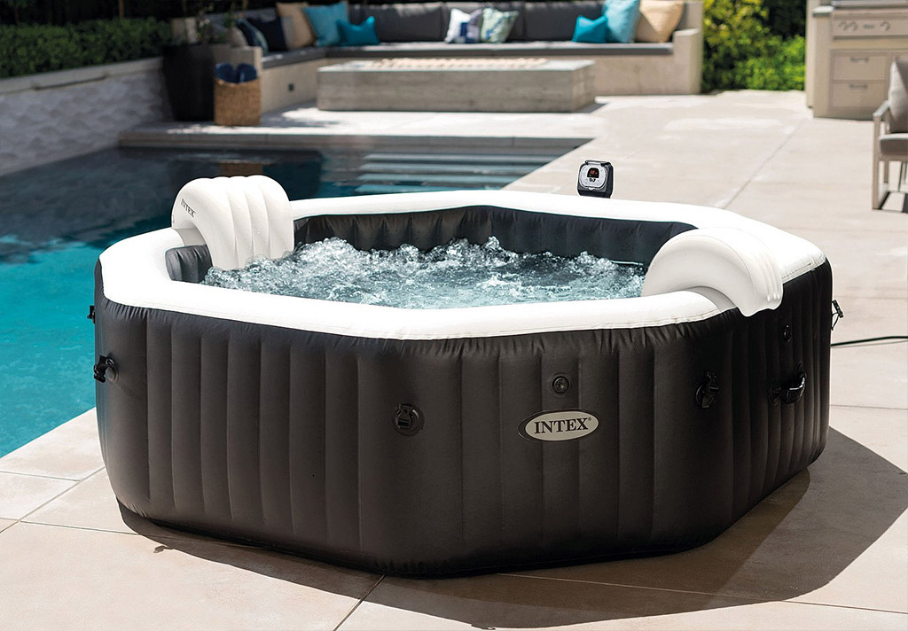 INTEX Jet & Bubble Spa Deluxe Octagon Vířivka systém slané vody, pro 6 osob 28462EX