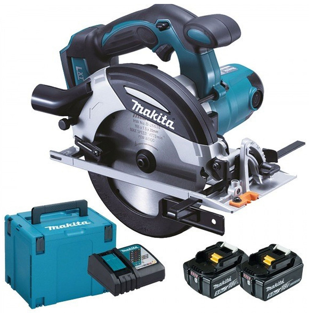 MAKITA DHS630RTJ Aku okružní pila Li-ion (2x5,0Ah/18V) Makpac