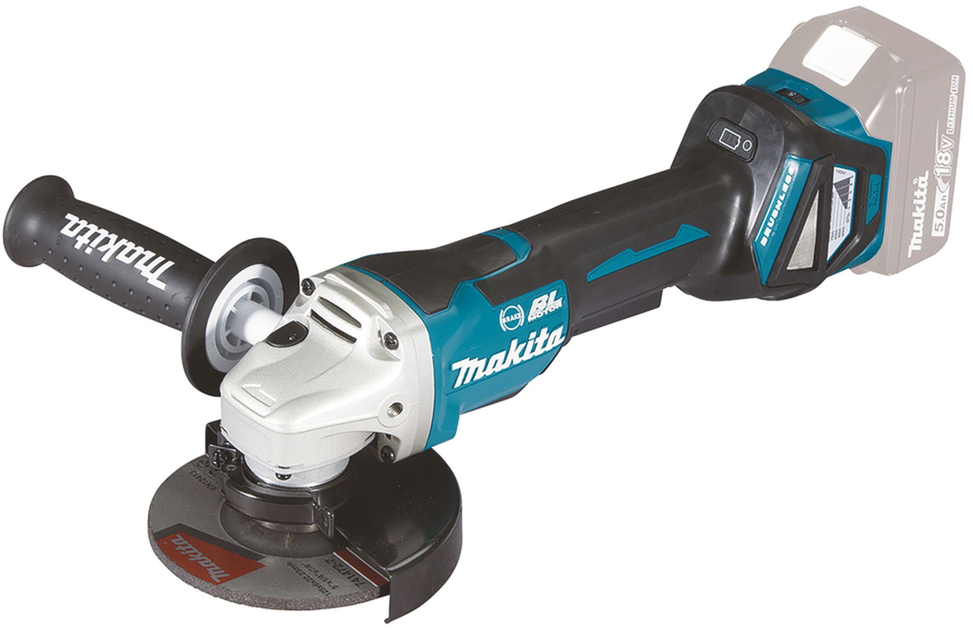 MAKITA DGA517Z Aku úhlová bruska 125mm, Li-ion 18V, bez aku