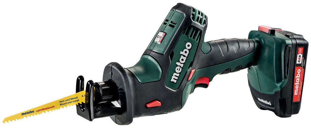 Metabo SSE 18 LTX COMPACT Akumulátorová pila ocaska (18V/2x2,0Ah) Li-ion, 602266500